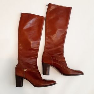 Salvatore Ferragamo vintage leather boots